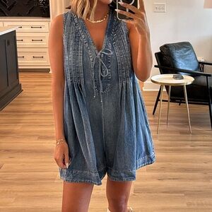 Denim Romper